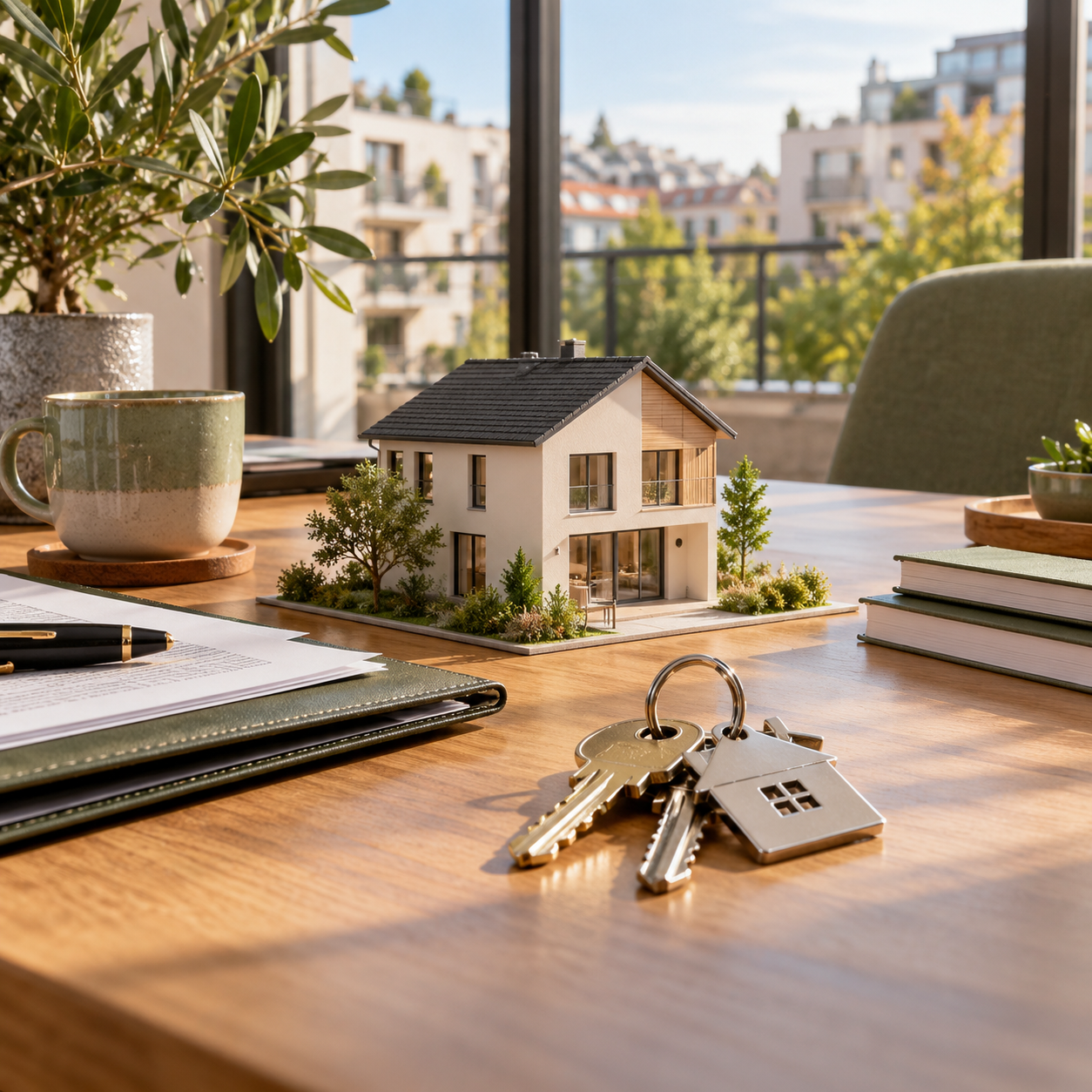 Maison et clés illustrant les perspectives du crédit immobilier